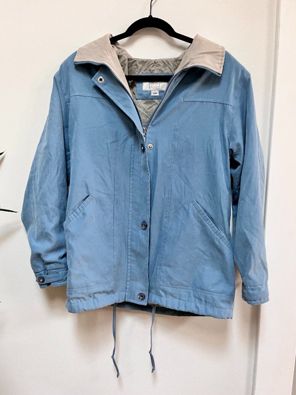 Vintage IZZI Blue Jacket 80’s 90’s Retro Size S